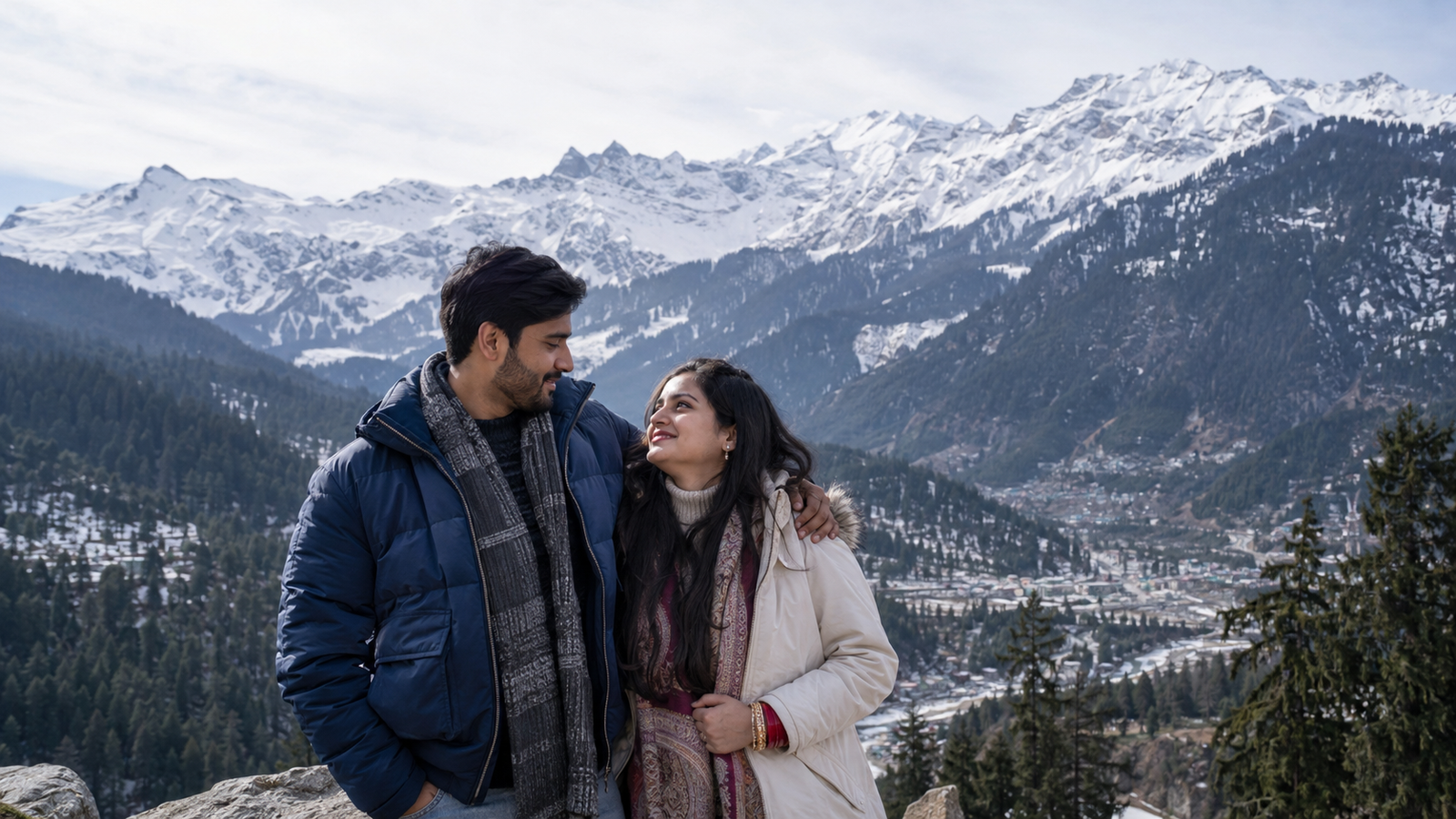 Romantic Kullu-Manali Honeymoon Package 5 Night 6 Days from Delhi or Chandigarh by Volvo Bus